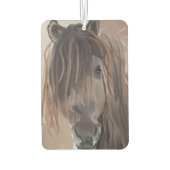 Moderne verf van een bruin paard luchtverfrisser (Achterkant)