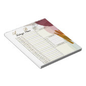 Moderne verfdagplanner notitieblok (Schuin)