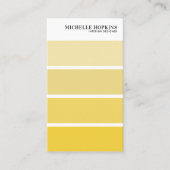 Moderne verfkleurstrook | binnenhuisarchitect visitekaartje (Voorkant)