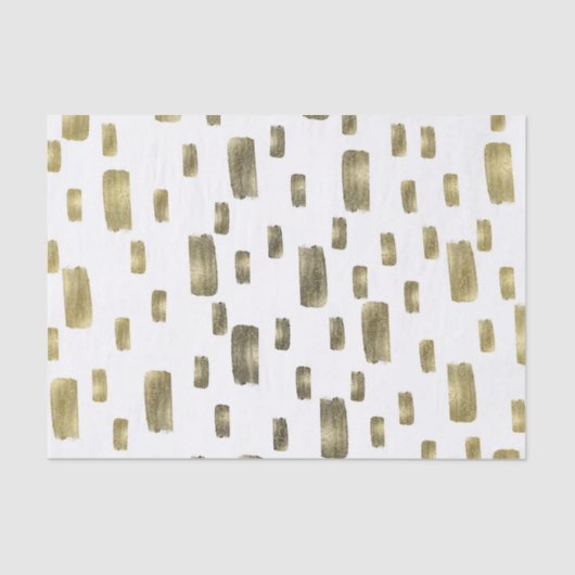 Moderne verfkwast goud koper brons glans tissuepapier (Voorkant)