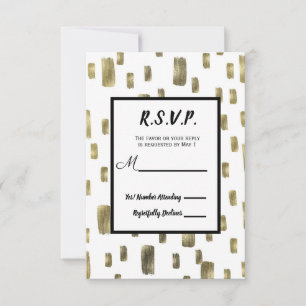 Moderne verfkwast Goud Koper Brons RSVP Antwoord