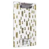 Moderne verfpenseel goudkoper Bronze Sparkle Klembord (Rechts)