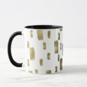 Moderne verfpenseel goudkoper Bronze Sparkle Mok (Links)