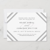 Moderne Vergroting Dubbele Foto sparen de Datum Kaart (Voorkant)