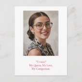 Moderne verjaardag foto briefkaart (Voorkant)