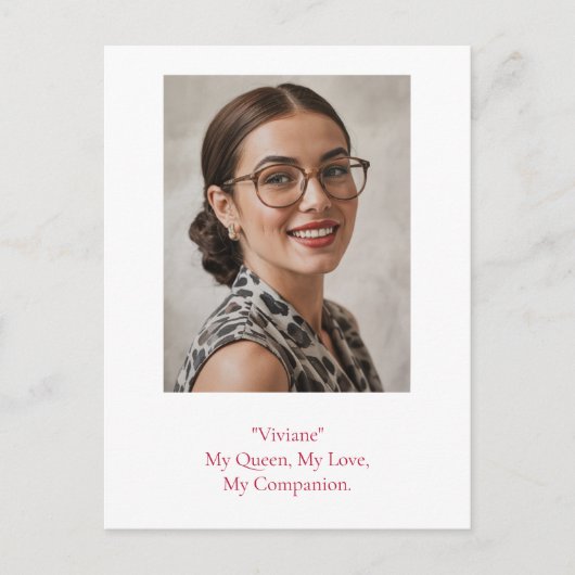 Moderne verjaardag foto briefkaart (Voorkant)