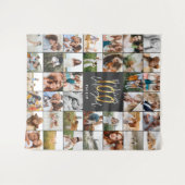 Moderne verjaardag multi foto  wandkleed (Voorkant (horizontaal))