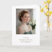 Moderne verjaardagsfotokaart kaart (Gele Bloem)