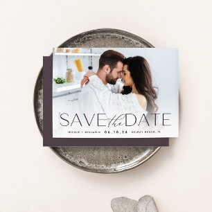 Moderne verklaring Horizontale foto Save The Date