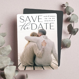 Moderne verklaring   Verticale foto Save The Date