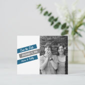 Moderne Verlant sparen het Briefkaart van de Datum (Staand voorkant)