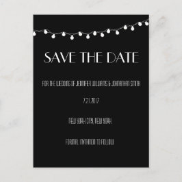 Moderne verlichting Bewaar de datumkaarten Aankondigingskaart