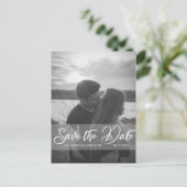 Moderne Verloving BESPAAR DE DATUM | FOTO Briefkaart (Staand voorkant)