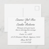 Moderne Verloving elegante officiële uitnodigingen (Voorkant / Achterkant)