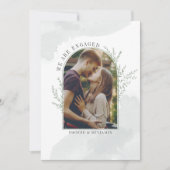Moderne Verloving fotoArch Save The Date (Voorkant)