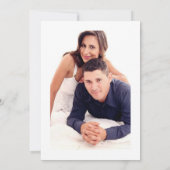 Moderne verlovingsfeestfoto kaart (Achterkant)