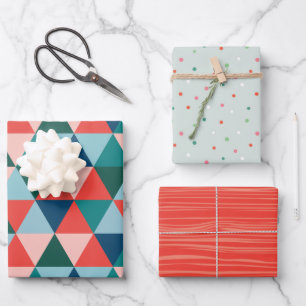 Moderne verpakkingspapier voor boomvakanties - roo inpakpapier vel