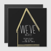 Moderne Verplaatst NIEUW Adres Magnet Kaart (Voorkant / Achterkant)