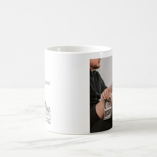 Moderne Verrassing Aangepaste Zwangerschap Aankond Magische Mok (Center)