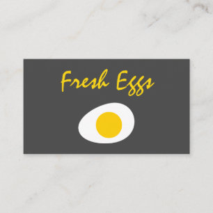 Moderne verse eieren visitekaartje