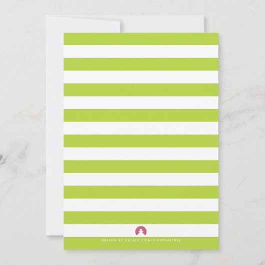 Moderne Vert Bleu Blanc Bébé Saupoudrer Invitation (Dos)