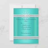 MODERNE VERT TURQUOISE CRYSTAL RIPPLE RSVP (Dos)