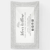 Moderne vertakkingen van de botanische lef Silver  Spandoek (Verticaal)