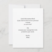 Moderne verticale foto Afstuderen Dank u Notitiekaartje (Achterkant)