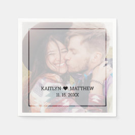 Moderne vervaagde foto minimalistische typografie  servet