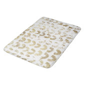 Moderne, vervormde Gold Pattern - glimlachen Badmat (Gekanteld)