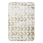 Moderne, vervormde Gold Pattern - glimlachen Badmat (Voorkant Verticaal)