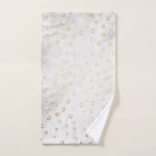 Moderne, vervormde Gold Pattern - Holle Stippen Bad Handdoek (Handdoek)