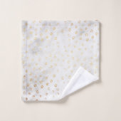 Moderne, vervormde Gold Pattern - Holle Stippen Bad Handdoek (Wasdoekje)