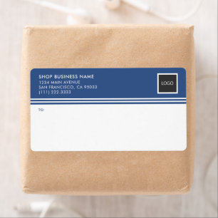 Moderne verzendlabels voor zakelijke Logo Etiket