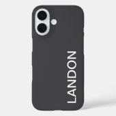 Moderne vet bewerkbare naam, bedrijf of merk enz. Case-Mate iPhone case (Achterkant)