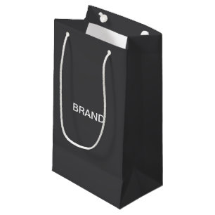 Moderne vet bewerkbare naam, bedrijf of merk enz. klein cadeauzakje