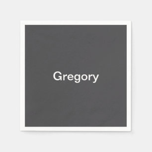 Moderne vet bewerkbare naam, bedrijf of merk enz. servet