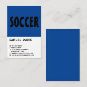 Moderne Vet, Voetbalspeler/Coach/Ref Visitekaartje (Voorkant / Achterkant)