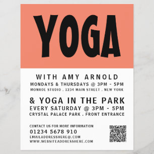 Moderne Vet, Yoga Class Adverteren Flyer