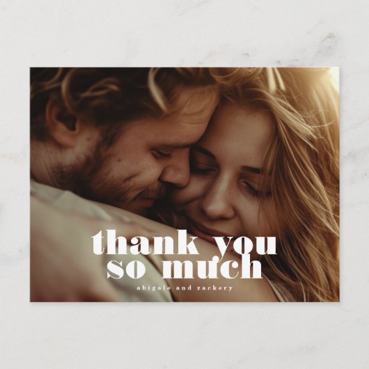 Moderne Vet Zwart Wit Foto Briefkaart (Voorkant)