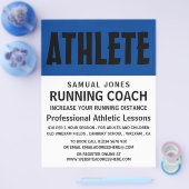 Moderne, vette, Athletics Lesson Advert Flyer (Enkel)