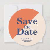 Moderne Vette Typografie Bruiloft Save the Date (Voorkant)