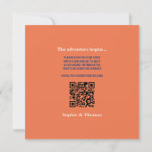 Moderne Vette Typografie Bruiloft Save the Date (Achterkant)