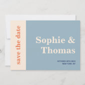 Moderne Vette Typografie Bruiloft Save the Date Kaart (Voorkant)