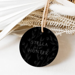 Moderne Victoriaanse Elegante Groenelementen Bedankjes Labels