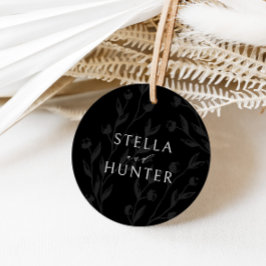 Moderne Victoriaanse Elegante Groenelementen Bedankjes Labels