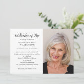 Moderne viering levensfoto kaart (Staand voorkant)