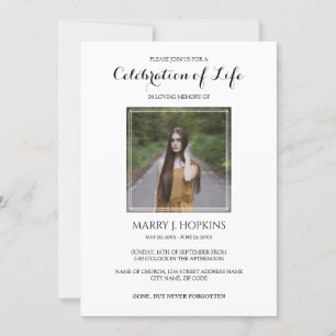 Moderne viering van de uitnodiging voor een leven 