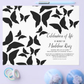 Moderne viering van de zwarte brochure van Life Bu (Enkel)