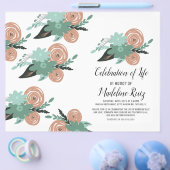 Moderne viering van door de hand getekende flora flyer (Enkel)